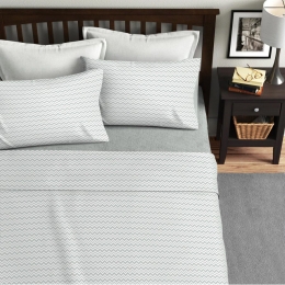 Ariete Casa Σετ Παπλωμπατοθήκη Υπέρδιπλη 220×240 - Zig Zag Γκρι