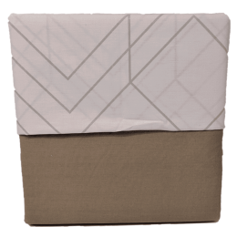 Ariete Casa Σετ Σεντόνια Μονά Percale 160×260 - Principe Line Λευκό/Γκρι