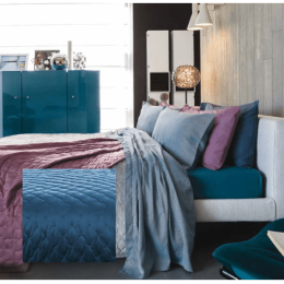 Amo la Casa Κουβέρτα Velour Υπέρδιπλη 200Χ250 - Cloe Μπλε