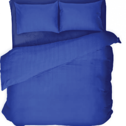 Isadore Lorraine Σετ Σεντόνια Βαμβακοσατέν King Size 240x270 Μπλε / Μπλε Σκούρο