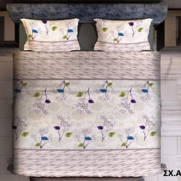 Ariete Casa Σετ Παπλωματοθήκη Υπέρδιπλη 220×240 - DISON Lila