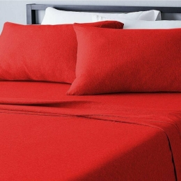 Ariete Casa Σεντόνι Βαμβακερό Μονό 160x240 Κόκκινο