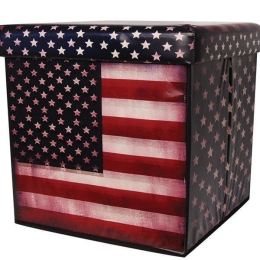 Κουτί Αποθήκευσης – Σκαμπό USA FLAG