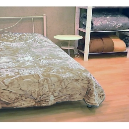 Κουβέρτα Yπέρδιπλη Aνάγλυφη Super Soft Velour 220x240 Σχ.Levy Μπεζ