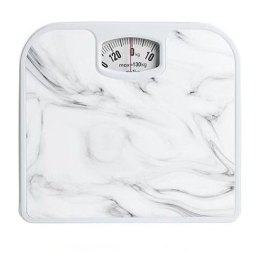 Inart Ζυγαριά Αναλογική 130KG Λευκό Σίδερο Σχ.2 26x24x4εκ