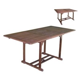 Επεκτεινόμενο Garden τραπέζι ακακίας 120-170x80x74 εκ