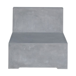 Καρέκλα σαλονιού εξωτερικού χώρου Concrete cement grey 68x83x65 εκ