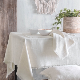 Merit τραπεζομάντηλο off white 150x160 εκ