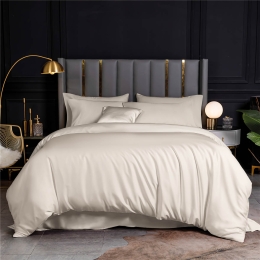 Bamboo μπεζ σετ σεντόνια 275x290 εκ