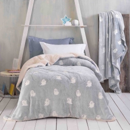 Spooggi κουβέρτα παιδική fleece luminus sherpa 160x220 εκ