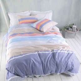 Jesse μπλε σετ παπλωματοθήκη flannel 225x240 εκ  