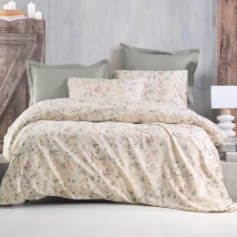 Corina μπεζ σετ παπλωματοθήκη diva 160x250 εκ