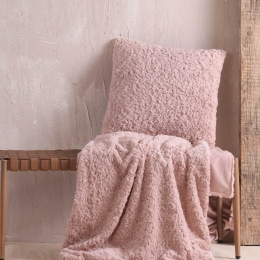 Snug γούνινο μαξιλάρι διακόσμησης σε απόχρωση σάπιου μήλου 50x50 εκ