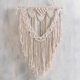 Amarosa κρεμαστό διακοσμητικό τοίχου macrame 35x45 εκ