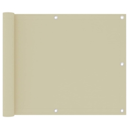 Διαχωριστικό Βεράντας Κρεμ 75 x 500 εκ. Ύφασμα Oxford
