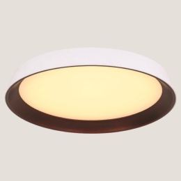 Λευκή μπρονζέ πλαφονιέρα μεταλλική led 70x10 εκ