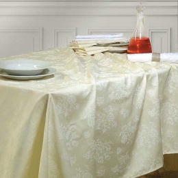 Jasmine τραπεζομάντηλο σατέν ζακάρ εκρού 170x270 εκ