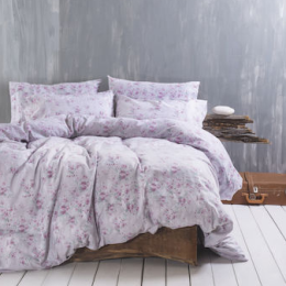 Mayfair λιλά σετ παπλωματοθήκη φανελένια 160x250 εκ