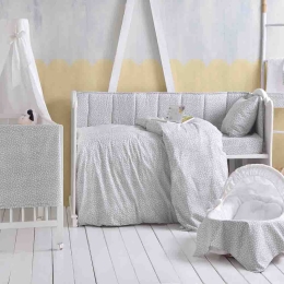 Cute γκρι πάντα για κούνια 43x200 εκ