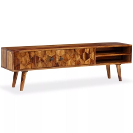 Έπιπλο τηλεόρασης από μασίφ ξύλο sheesham 140x30x40 εκ