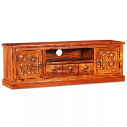 Έπιπλο τηλεόρασης από μασίφ ξύλο sheesham 120x30x40 εκ
