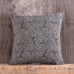 Xaviera γκρι καφέ μαξιλαροθήκη 40x40 εκ