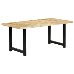Τραπέζι φαγητού από μασίφ ξύλο μάνγκο 180x90x76 εκ