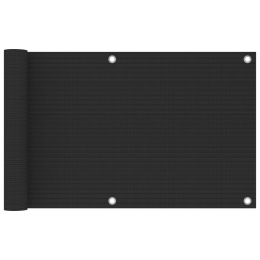 Διαχωριστικό Βεράντας Ανθρακί 75 x 500 εκ. από HDPE