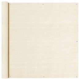 Διαχωριστικό Βεράντας Κρεμ 120 x 500 εκ. από HDPE
