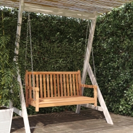 Κούνια κήπου από μασίφ ξύλο teak 114x60x64 εκ
