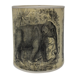 Travelling Elephant επιτραπέζιο φωτιστικό από μπαμπού 35x35x40,5 εκ