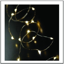 100 Led λαμπάκια αδιάβροχα με χάλκινο καλώδιο και soft white φως 10μ