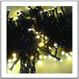 100 Led Frozen Cap με επεκτεινόμενο πράσινο καλώδιο και soft white φως 10μ