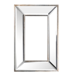 Καθρέπτης τοίχου Clear από γυαλί και μέταλλο 31x4x46 εκ