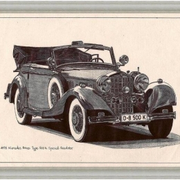 Χειροποίητος πίνακας Mercedes Special 500k