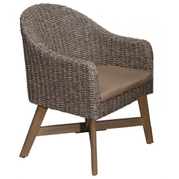 Garment πολυθρόνα ξύλο wicker 65x72x88
