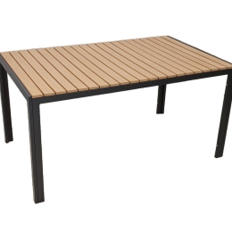 Ferrara II τραπέζι αλουμινίου σε δύο χρώματα 150x90x74 εκ