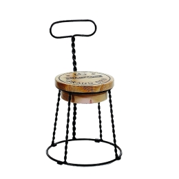 Afro Champagne μεταλλική καρέκλα σε διάφορα χρώματα 46x45x74 εκ