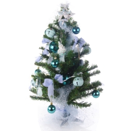 Christmas Lullaby For Him  έτοιμο στολισμένο mini πράσινο Χριστουγεννιάτικο δεντράκι με λαμπάκια 60 εκ