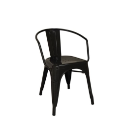 Relix πολυθρόνα μεταλλική μαύρη 52x49x72 εκ