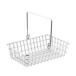 Καλαθάκι τύπου supermarket από χρώμιο 19x13x5 εκ