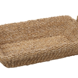 Ορθογώνιος δίσκος Seagrass με χερούλι 62x42x13 εκ