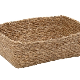 Οβάλ ψωμιέρα ψάθινη Seagrass 20x14x6 εκ