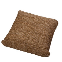 Μαξιλάρα πουφ από seagrass 65x65x20 εκ