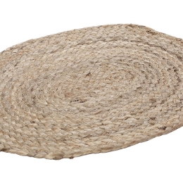 Σουπλά οβάλ σε φυσική απόχρωση Seagrass 45x35 εκ