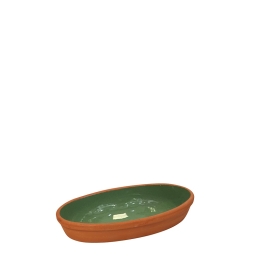 Terracotta Green πυρίμαχο μπωλ γόνδολα σετ των δεκαέξι τεμαχίων 23x12x3.5 εκ