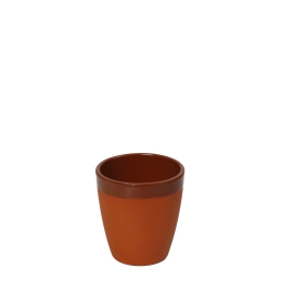 Terracotta Brown κεραμική κούπα σετ των δεκαοκτώ τεμαχίων 330 ml