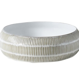 Πορσελάνινο boho μπωλ σε λαδί χρώμα 32x10 εκ