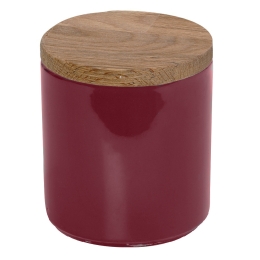 Pomegranate Essentials δοχείο από πορσελάνη με ξύλινο καπάκι σετ των δύο 12x10 εκ