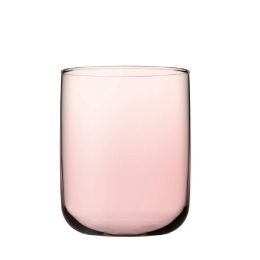Iconic Tumbler γυάλινο ποτήρι ροζ νερού ή ουίσκι σετ των έξι 7x9 εκ